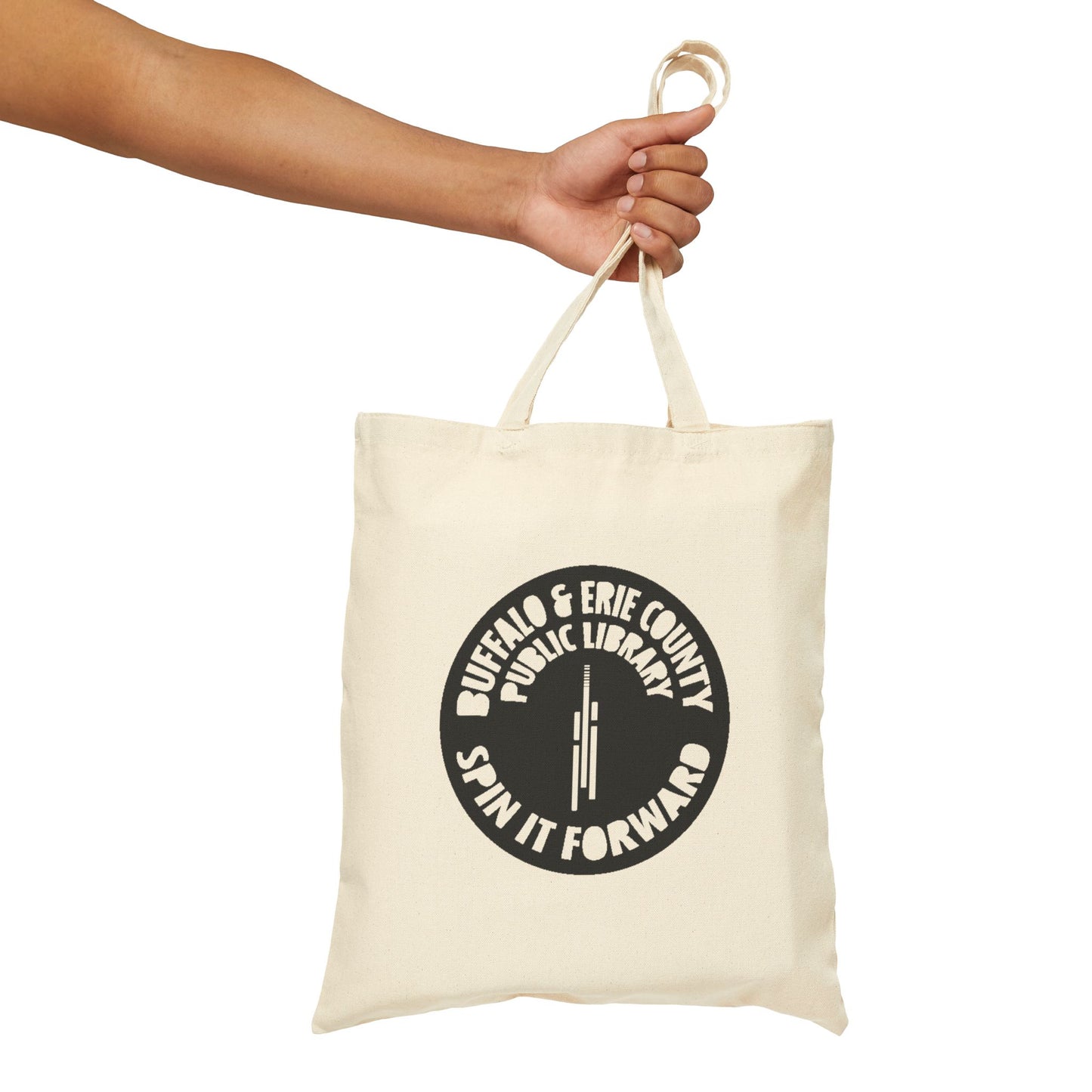 Double-Sided Spin It Forward Cotton Canvas Tote