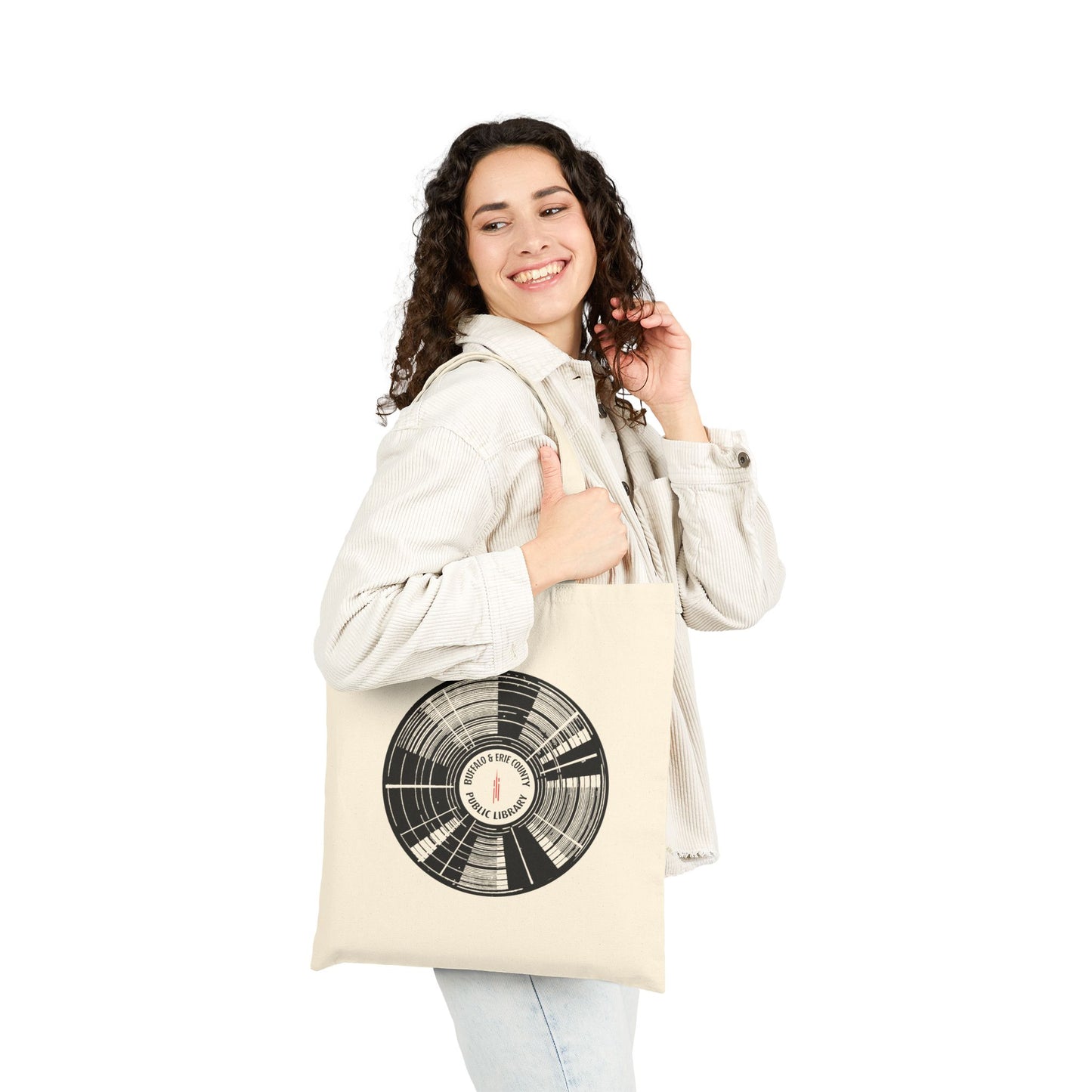 Double-Sided Spin It Forward Cotton Canvas Tote