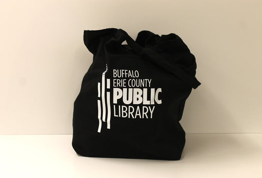 Black & White Library Canvas Tote Bag