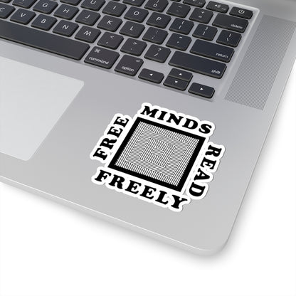 Free Minds Read Freely Sticker