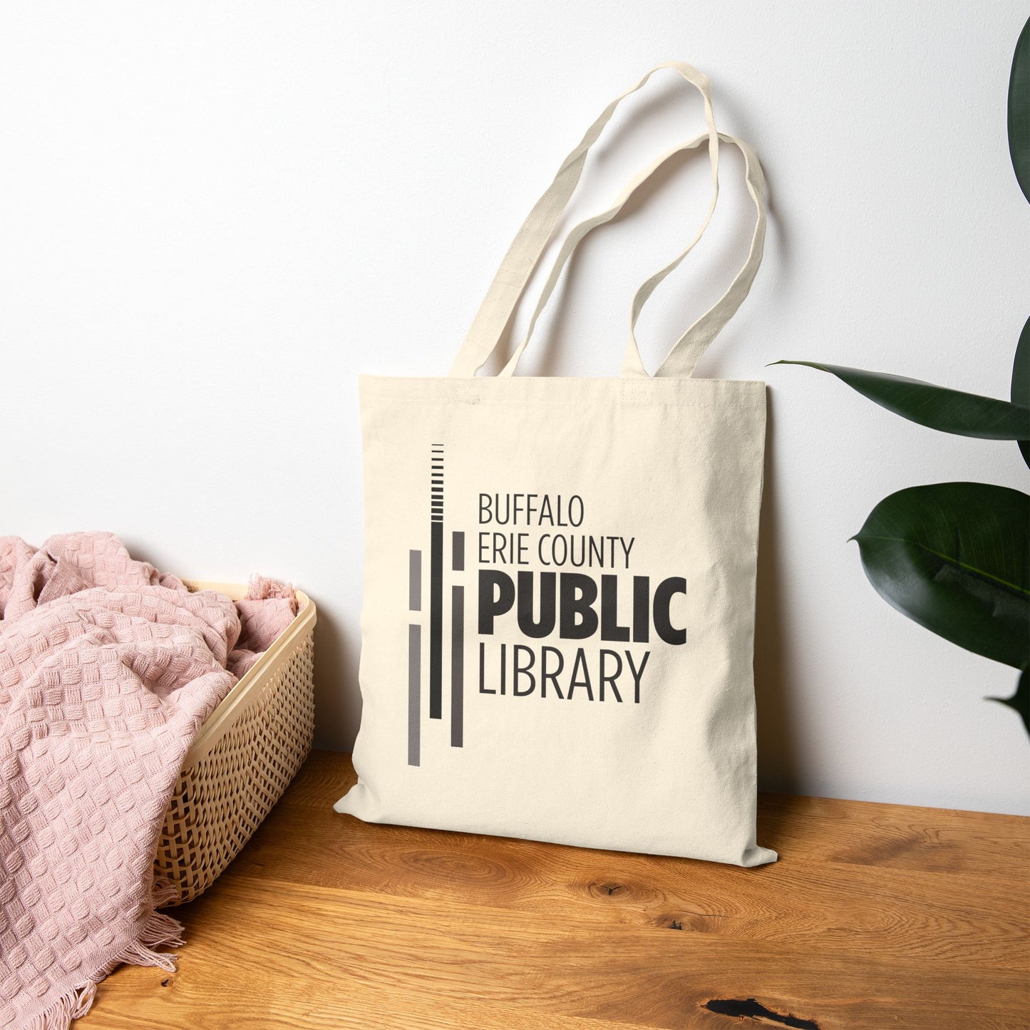 Greyscale Library Canvas Tote Bag