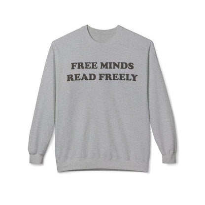 Free Minds Read Freely Unisex Midweight Softstyle Fleece Crewneck Sweatshirt