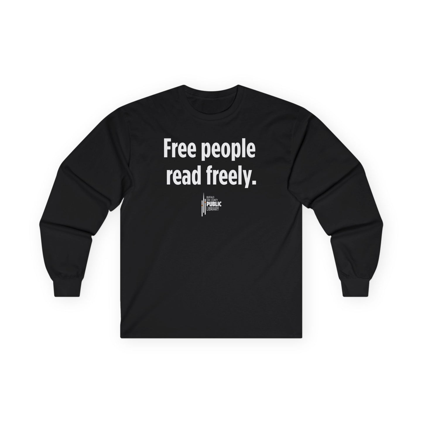 Free People Read Freely Unisex Ultra Cotton Long Sleeve Tee