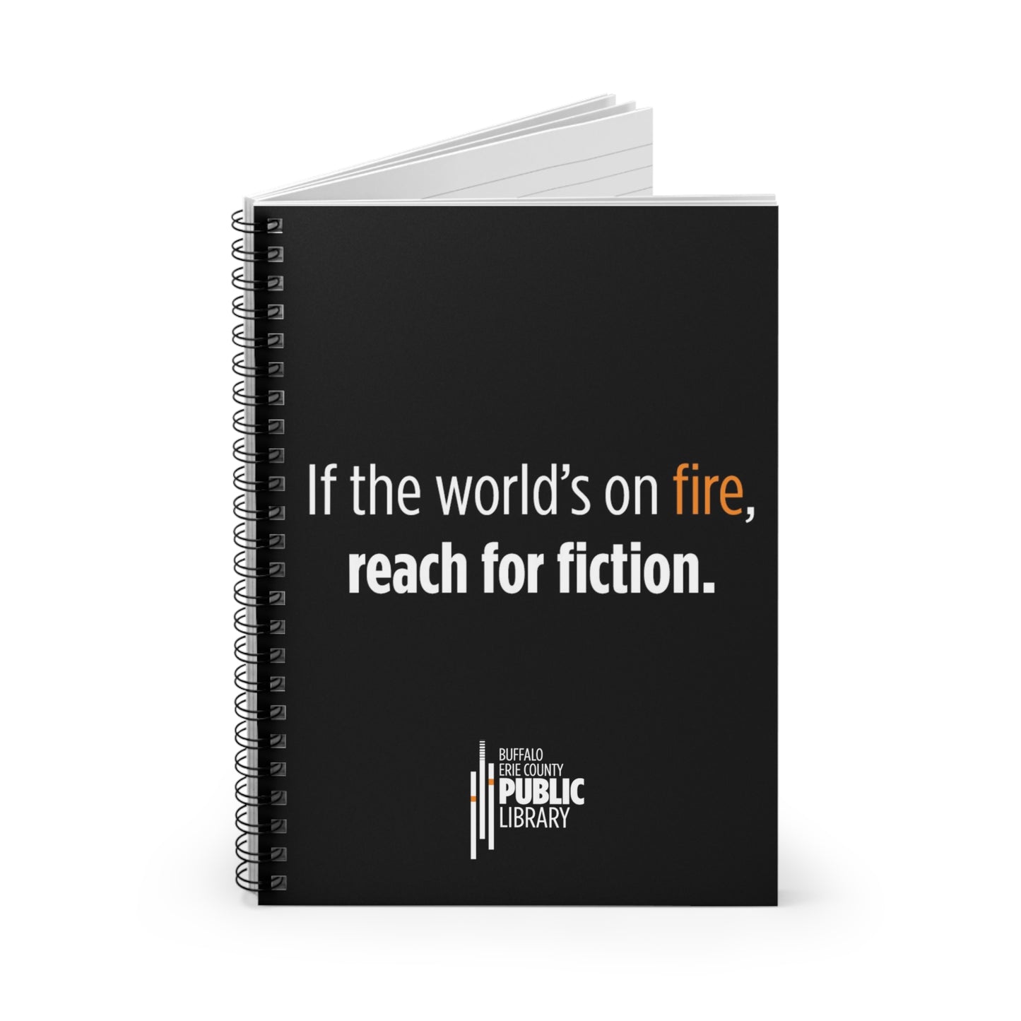 World on Fire Spiral Notebook - Ruled Line