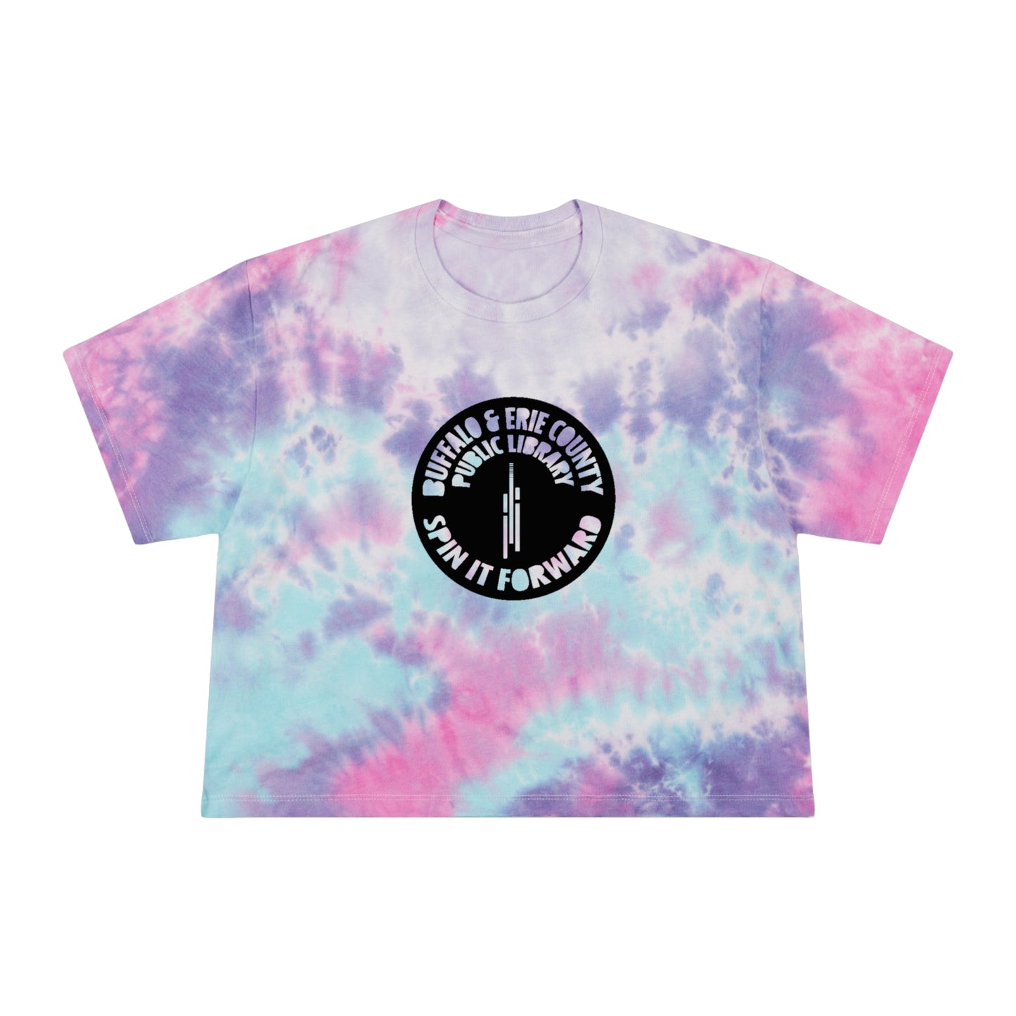 Spin It Forward Women's Tie-Dye Crop Tee