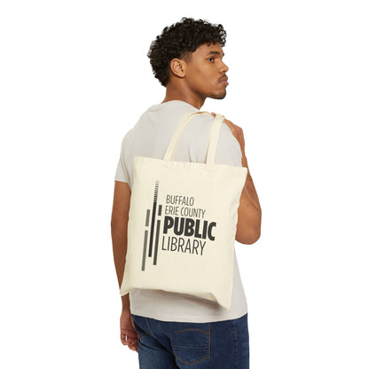 Greyscale Library Canvas Tote Bag
