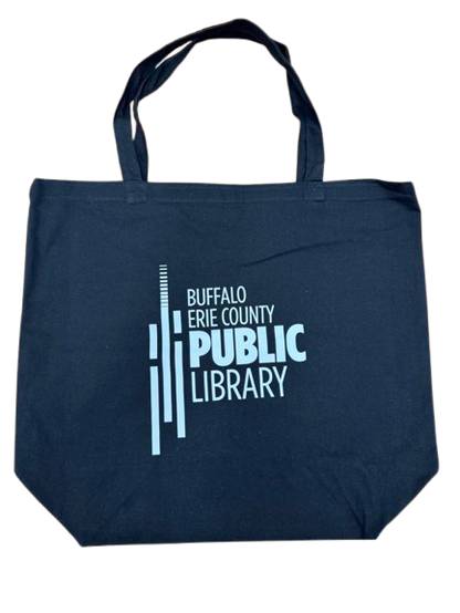 Black & White Library Canvas Tote Bag