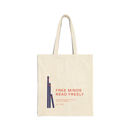Double-Sided Central Library Retro Canvas Tote