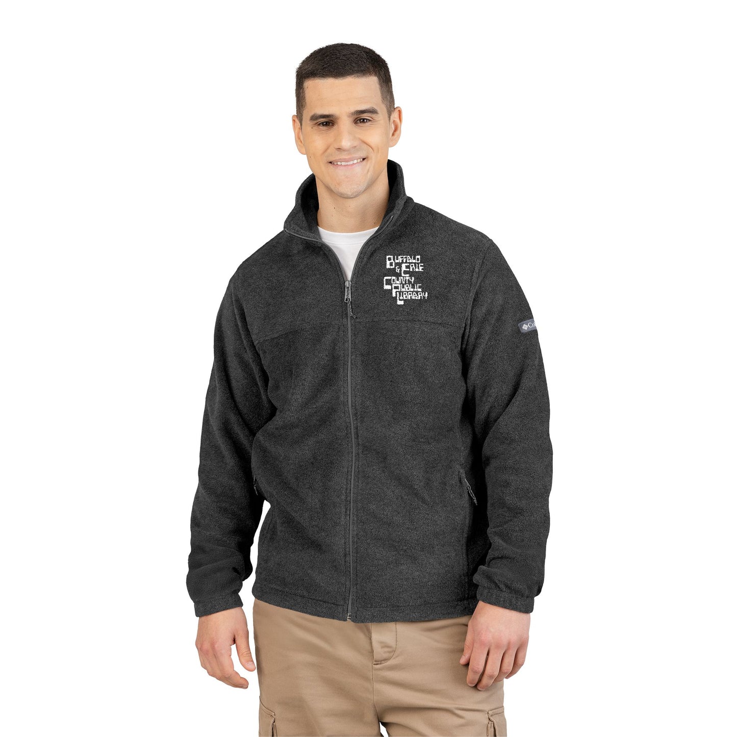 Premium Retro Logo Unisex Columbia Fleece Jacket (Embroidery)