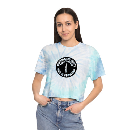 Spin It Forward Women's Tie-Dye Crop Tee