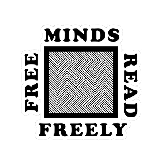 Free Minds Read Freely Sticker
