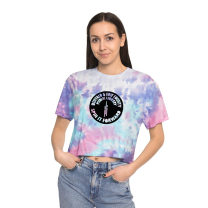 Spin It Forward Women's Tie-Dye Crop Tee